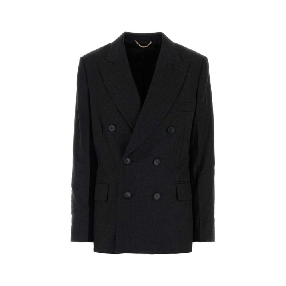 Victoria Beckham Women Charcoal Wool Beatrice Blazer